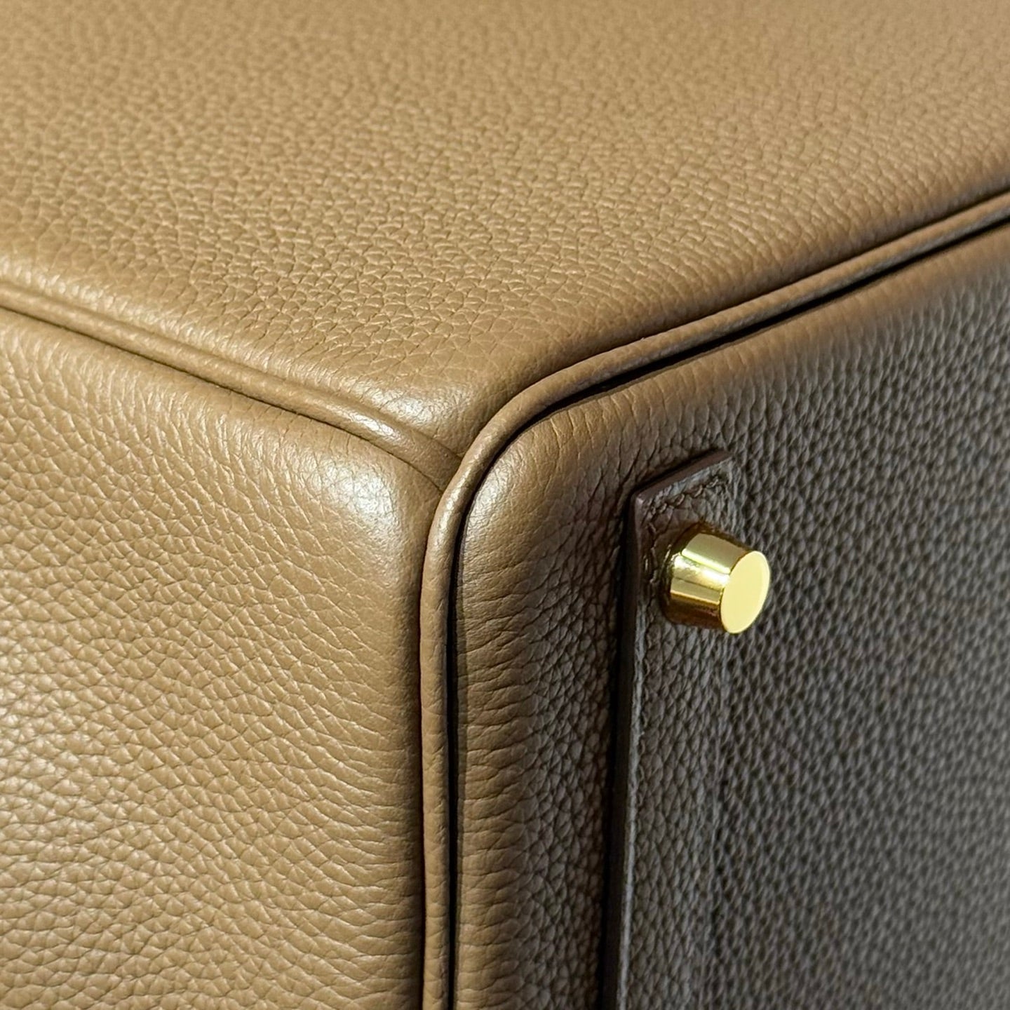 25S HERMES BIRKIN 25 IN DARK BROWN CALFSKIN GOLD HARDWARE