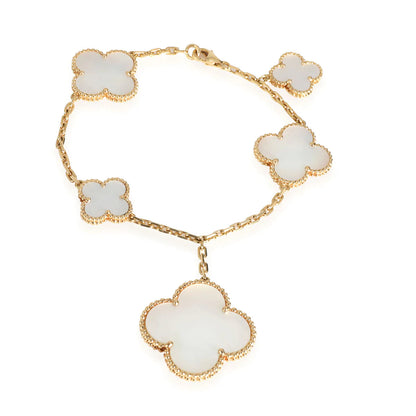 [Crown & Jewelry]MAGIC CLOVER MOP GOLD BRACELET 5 MOTIFS