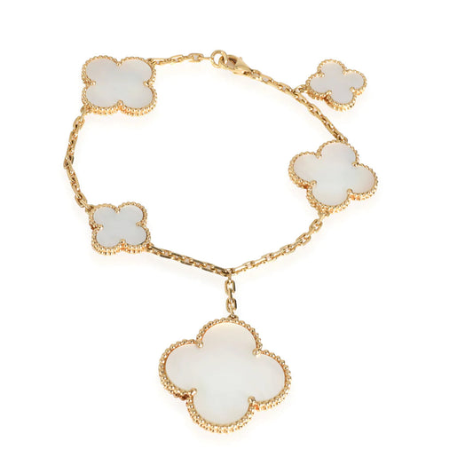 [Crown & Jewelry]MAGIC CLOVER MOP GOLD BRACELET 5 MOTIFS