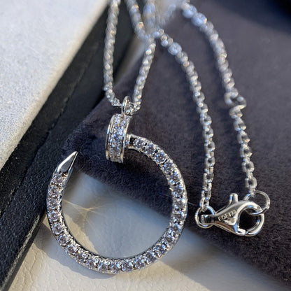 [Crown & Jewelry]JUSTE NECKLACE SILVER DIAMONDS