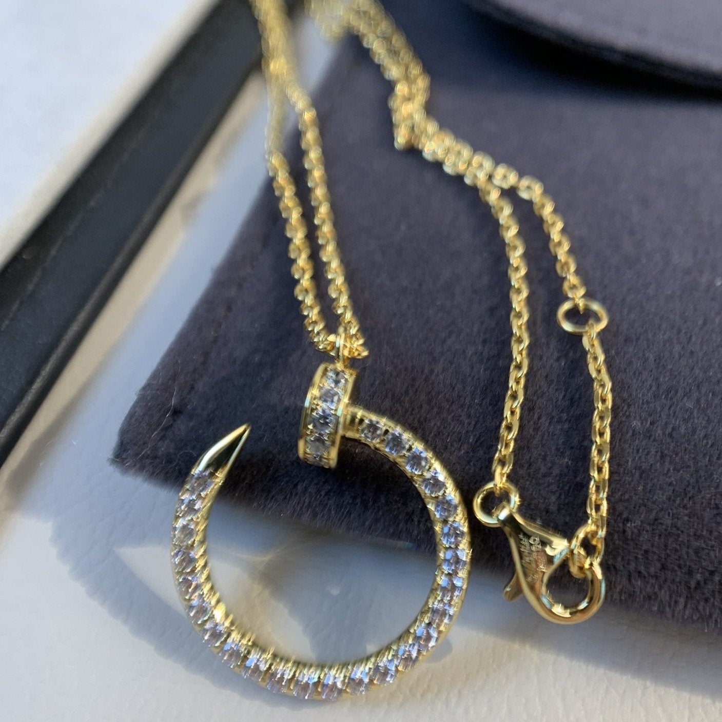 [Crown & Jewelry]JUSTE NECKLACE GOLD DIAMONDS