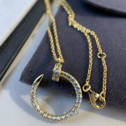 [Crown & Jewelry]JUSTE NECKLACE GOLD DIAMONDS