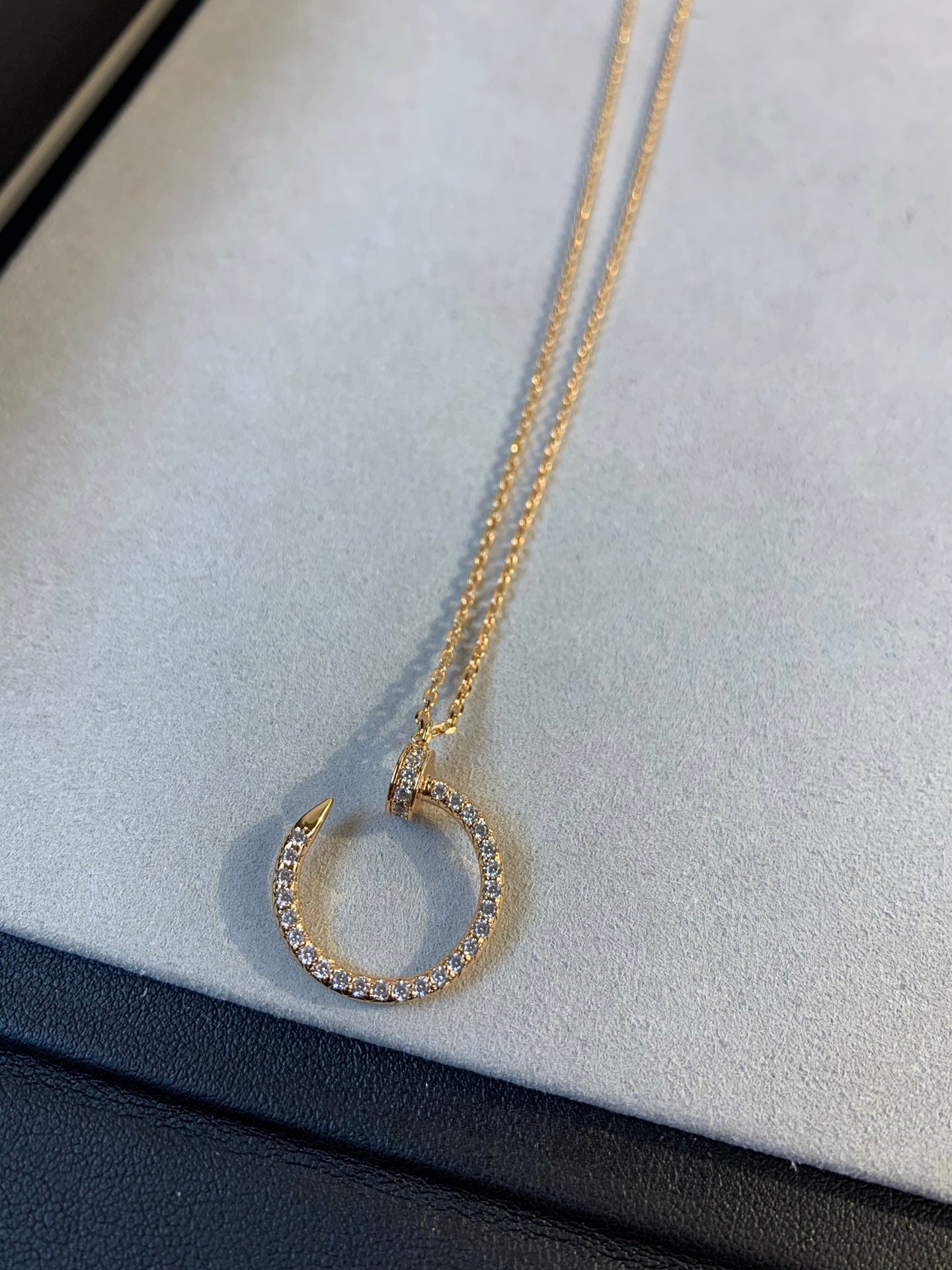 [Crown & Jewelry]JUSTE NECKLACE PINK GOLD DIAMONDS
