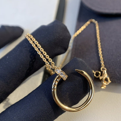 [Crown & Jewelry]JUSTE NECKLACE PINK GOLD DIAMONDS