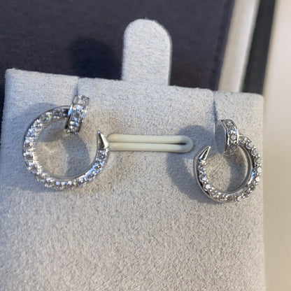 [Crown & Jewelry]JUSTE EARRINGS SILVER DIAMONDS