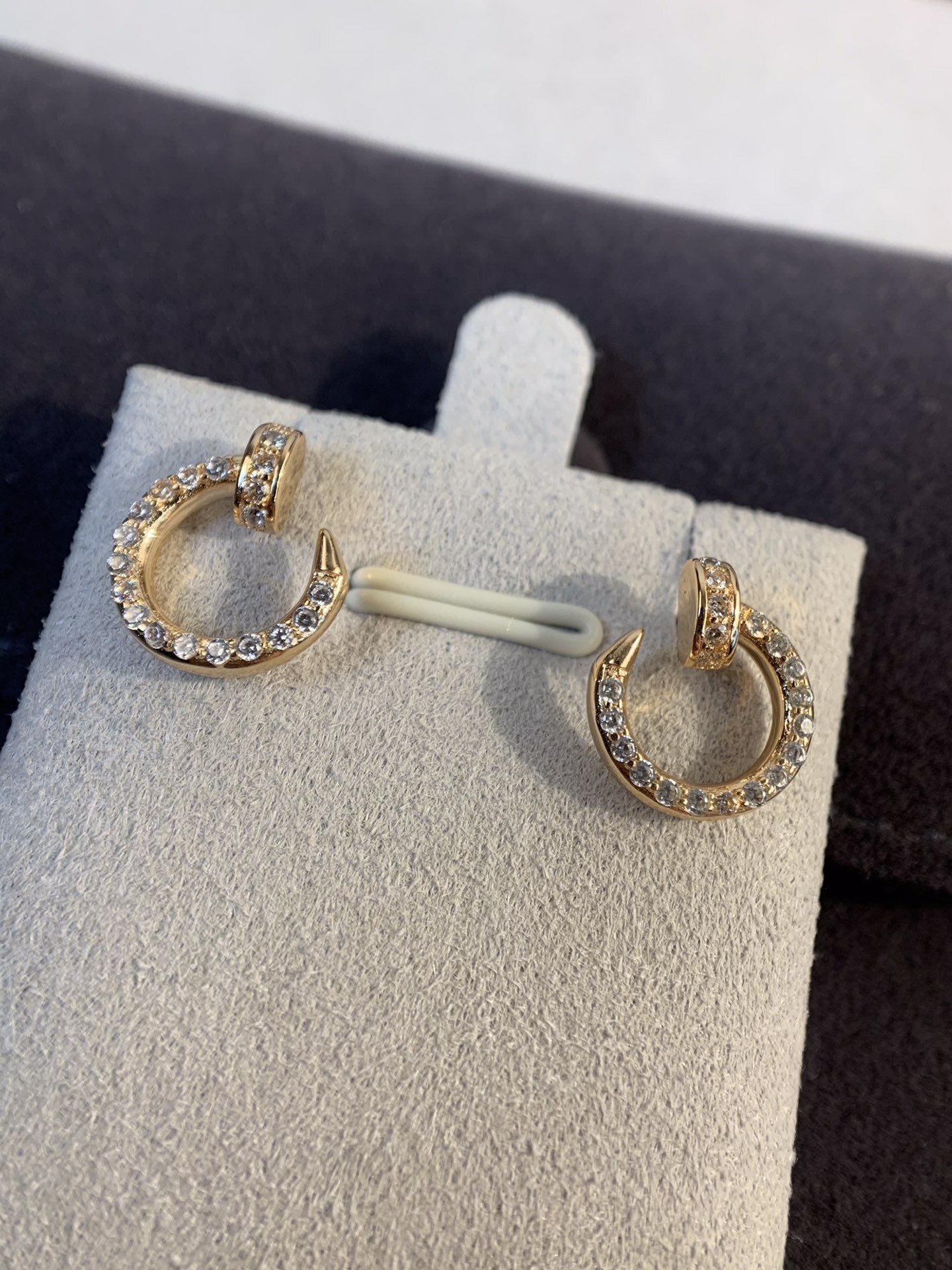 [Crown & Jewelry]JUSTE EARRINGS GOLD DIAMONDS
