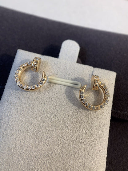 [Crown & Jewelry]JUSTE EARRINGS GOLD DIAMONDS
