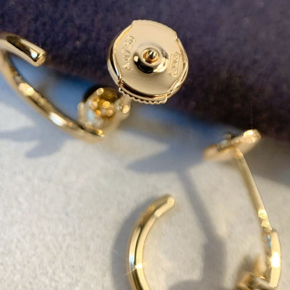 [Crown & Jewelry]JUSTE EARRINGS PINK GOLD