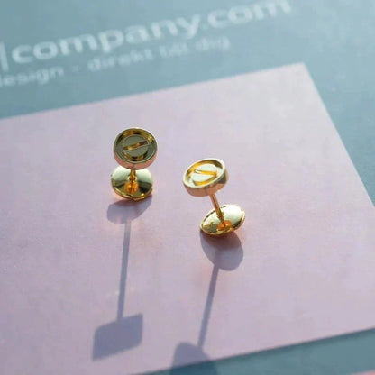 [Crown & Jewelry]LOVE EARRINGS GOLD 10MM