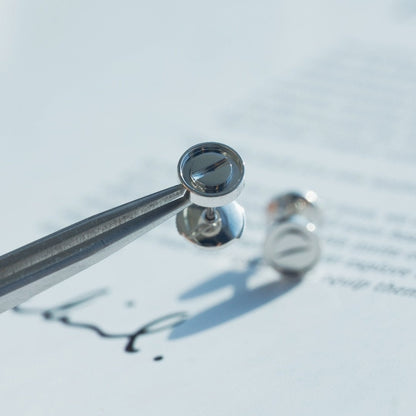 [Crown & Jewelry]LOVE EARRINGS SILVER 10MM