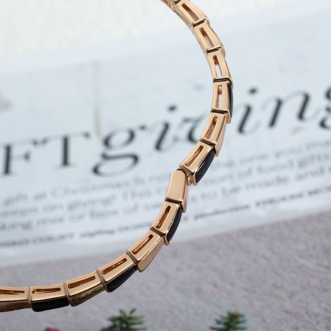 [Crown & Jewelry]SERPENTI BRACELET PINK GOLD ONYX