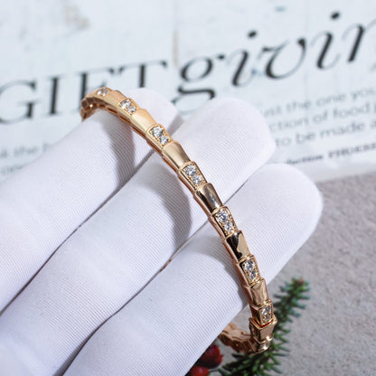 [Crown & Jewelry]SERPENTI SMALL BRACELET PINK GOLD DIAMOND