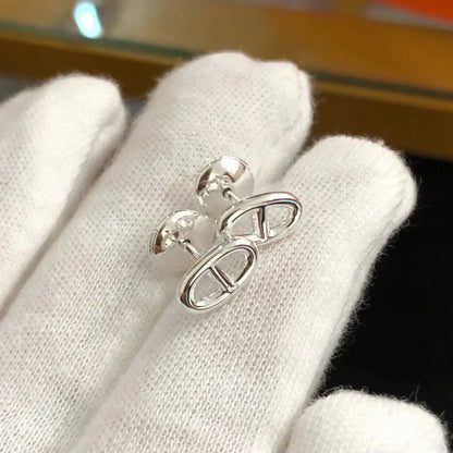 [Crown & Jewelry]CHAINE SMALL EARRINGS GOLD AND SILVER