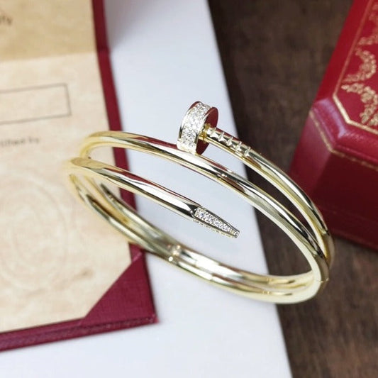 [Crown & Jewelry]JUSTE BRACELET 3.5MM DOUBLE ROW DIAMOND