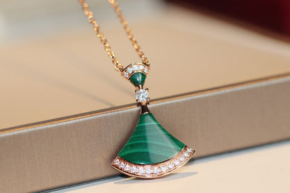 [Crown & Jewelry]DREAM NECKLACE MALACHITE DIAMOND
