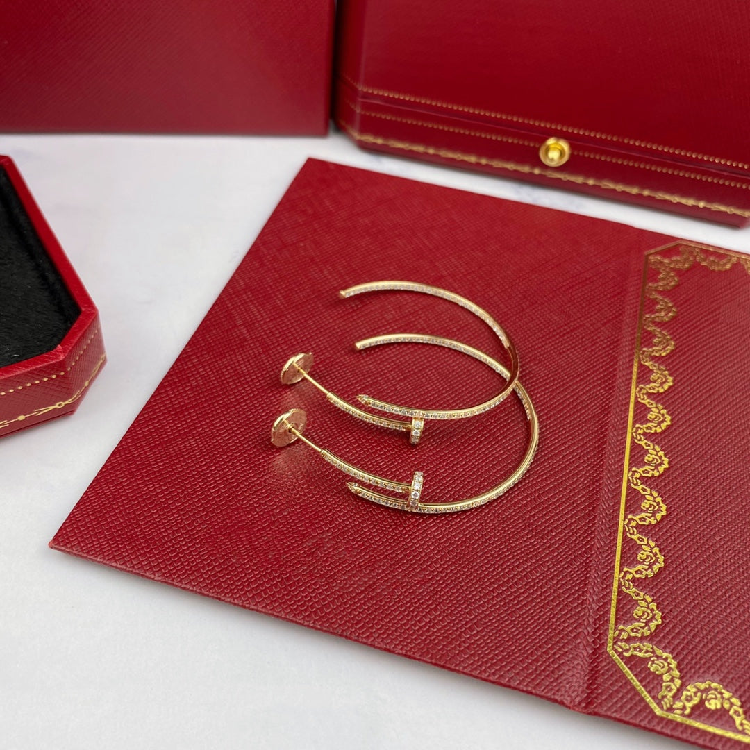 [Crown & Jewelry]JUSTE EARRINGS FULL DIAMONDS 1.8MM