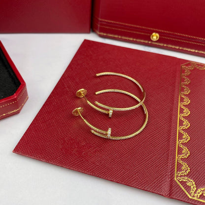 [Crown & Jewelry]JUSTE EARRINGS FULL DIAMONDS 1.8MM