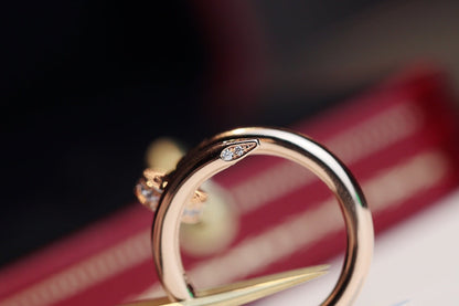 [Crown & Jewelry]JUSTE RING 2.65MM PINK GOLD DIAMOND