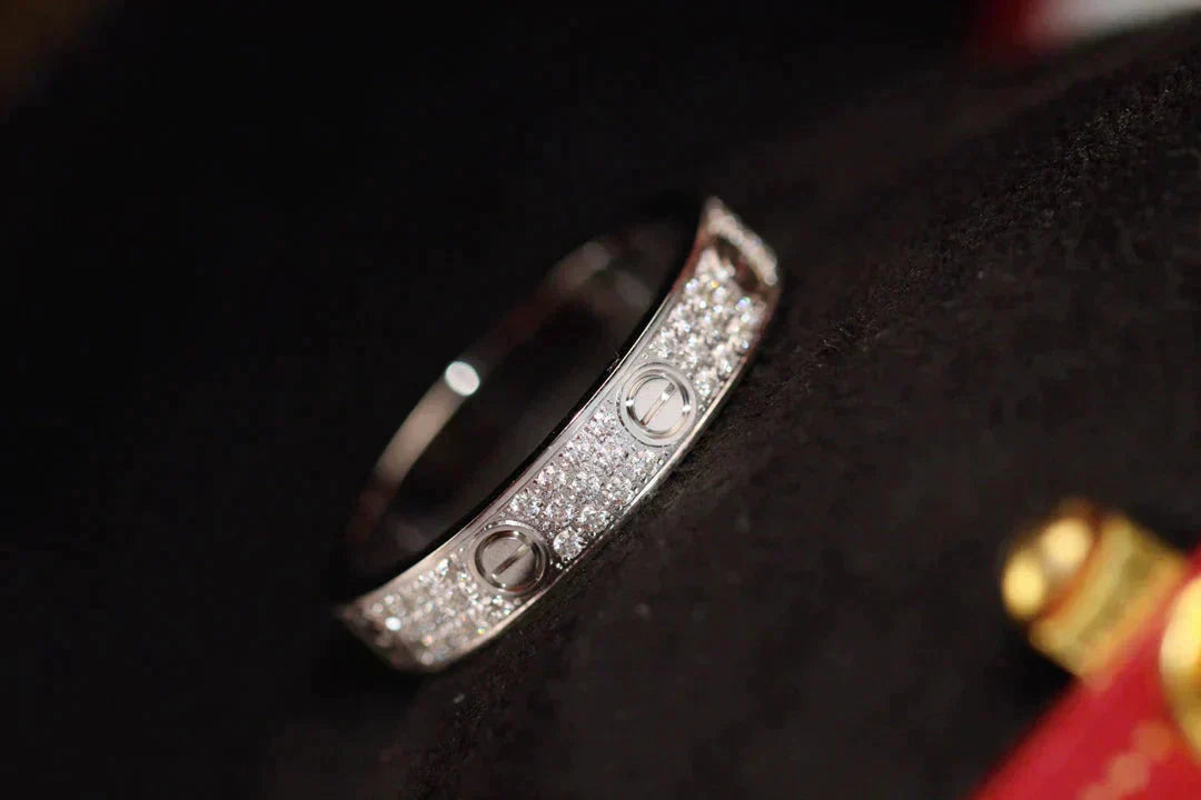 [Crown & Jewelry]LOVE RING 3.6MM DIAMOND PAVED
