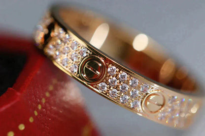 [Crown & Jewelry]LOVE RING 3.6MM DIAMOND PAVED