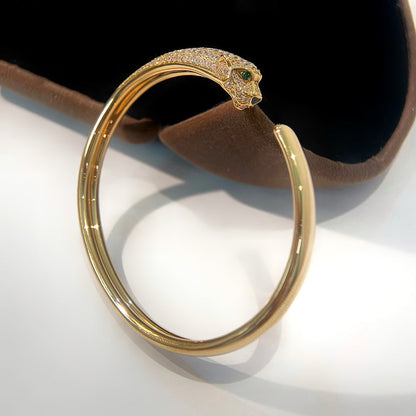 [Crown & Jewelry]PANTHERE GOLD DIAMOND OPEN BRACELET