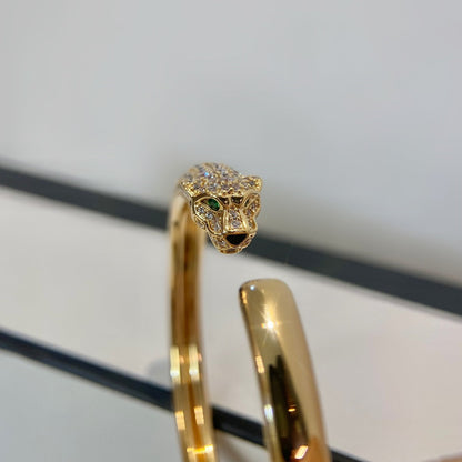 [Crown & Jewelry]PANTHERE GOLD DIAMOND OPEN BRACELET