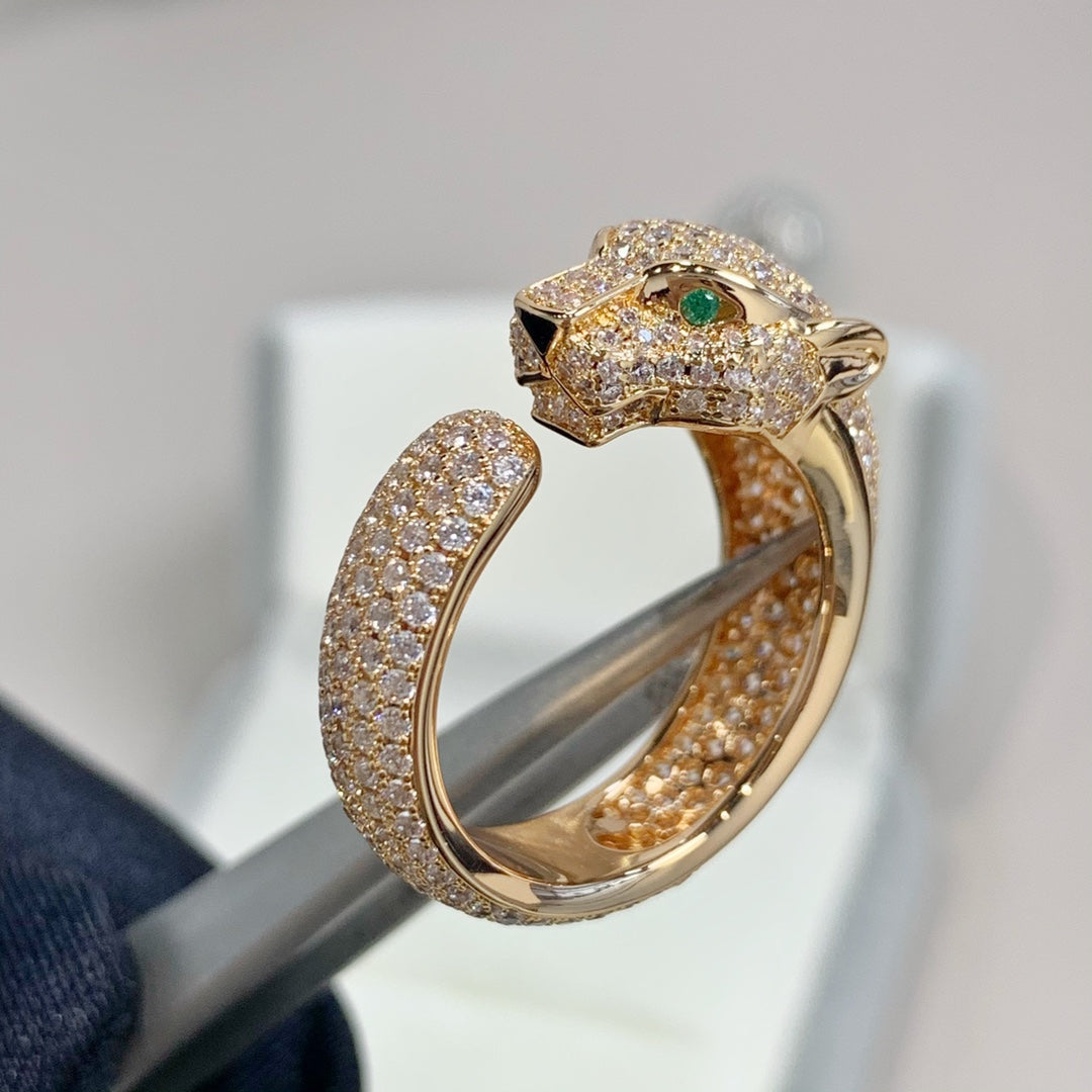 [Crown & Jewelry]PANTHERE PINK GOLD DIAMOND RING