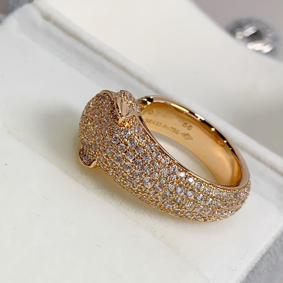 [Crown & Jewelry]PANTHERE PINK GOLD DIAMOND RING