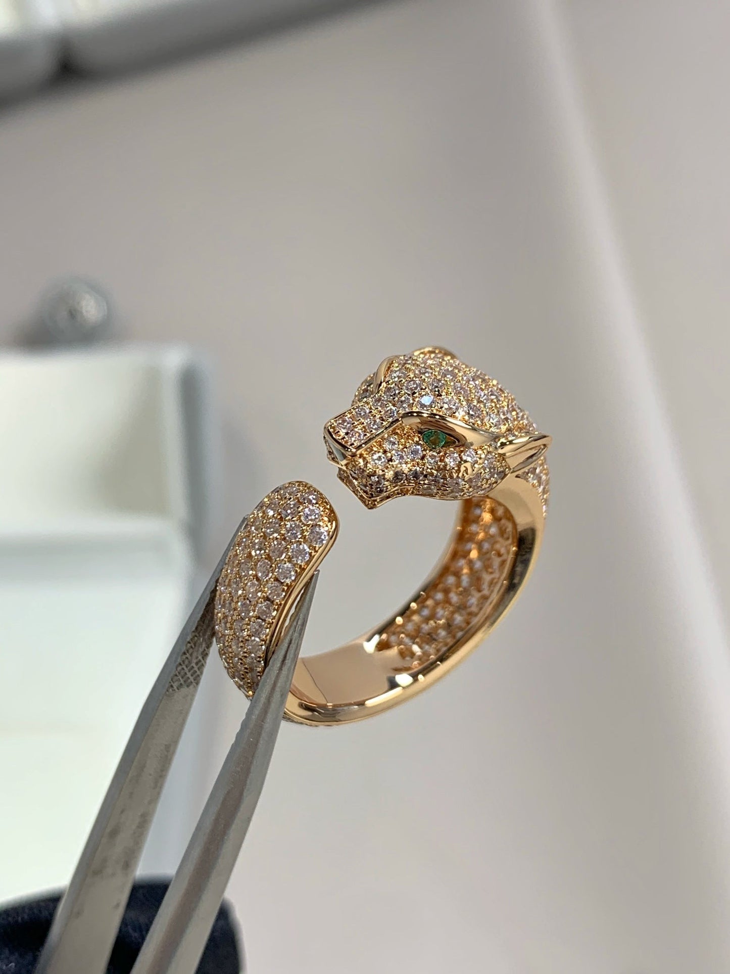 [Crown & Jewelry]PANTHERE PINK GOLD DIAMOND RING