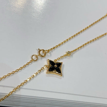 [Crown & Jewelry]STAR BLACK MOP NECKLACE