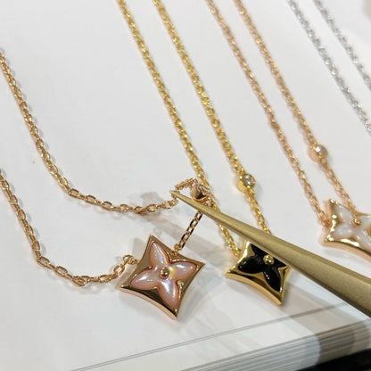 [Crown & Jewelry]STAR BLACK MOP NECKLACE