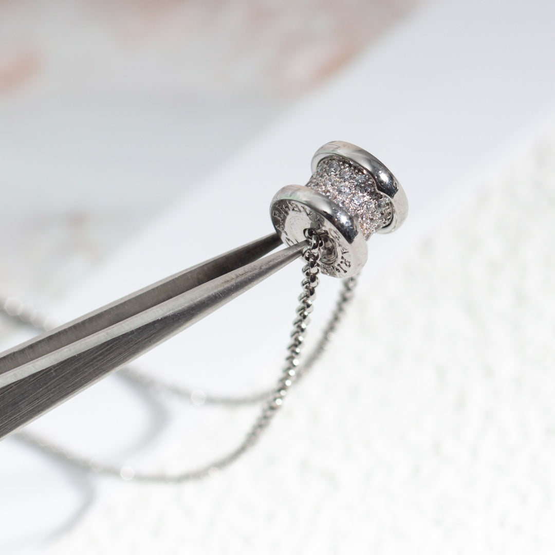 [Crown & Jewelry]ZERO 1 SILVER DIAMOND NECKLACE