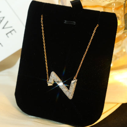 [Crown & Jewelry]VOLT SILVER DIAMOND PEDANT NECKLACE