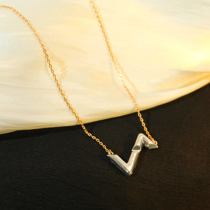 [Crown & Jewelry]VOLT SILVER DIAMOND PEDANT NECKLACE