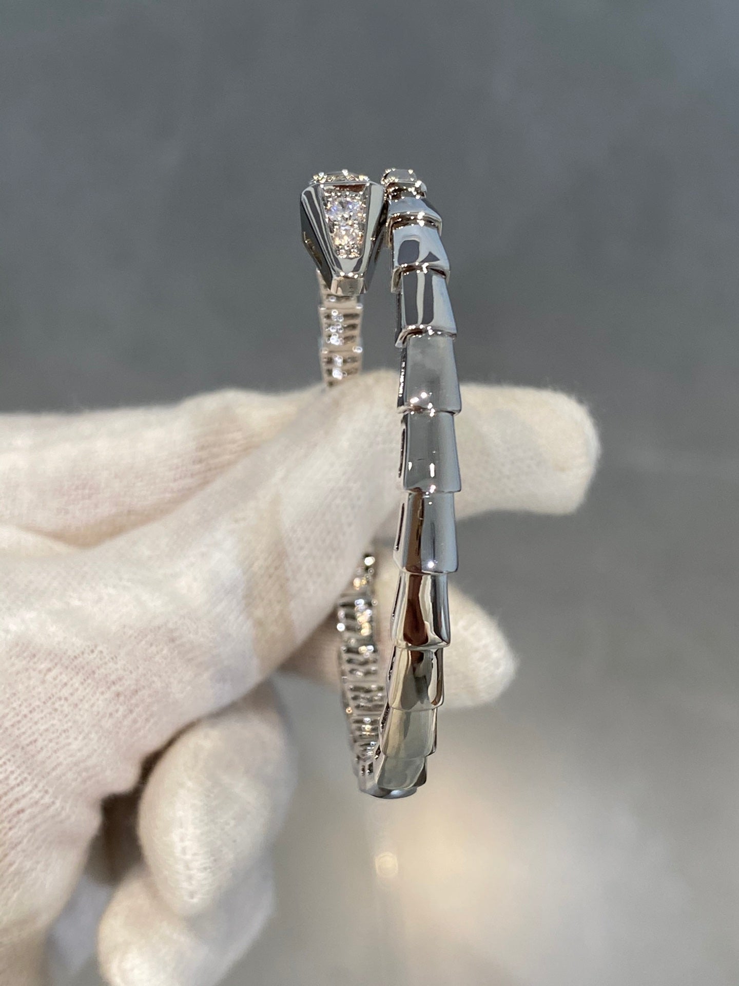 [Crown & Jewelry]SERPENTI BRACELET DIAMONDS SILVER