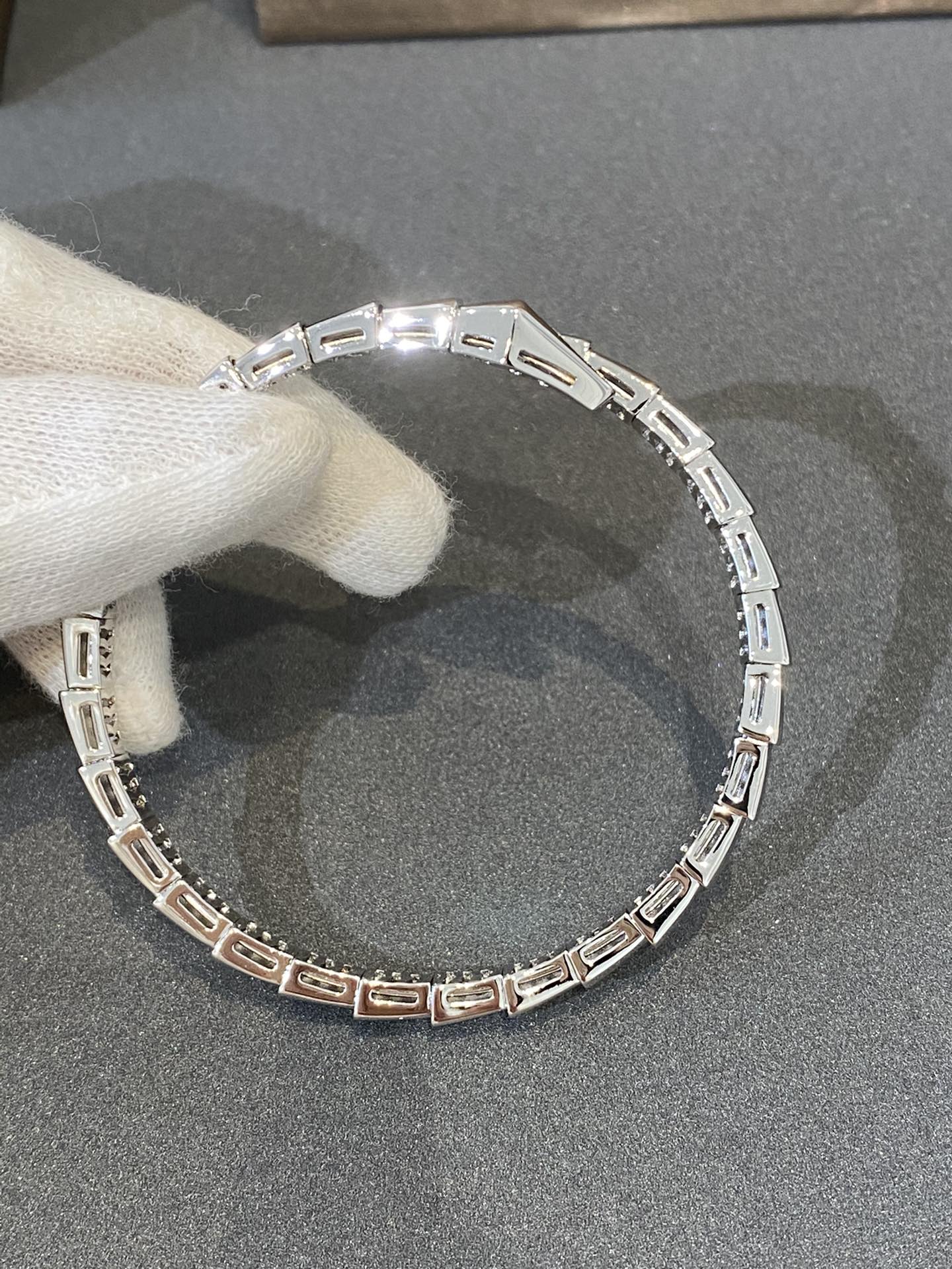 [Crown & Jewelry]SERPENTI BRACELET DIAMONDS SILVER