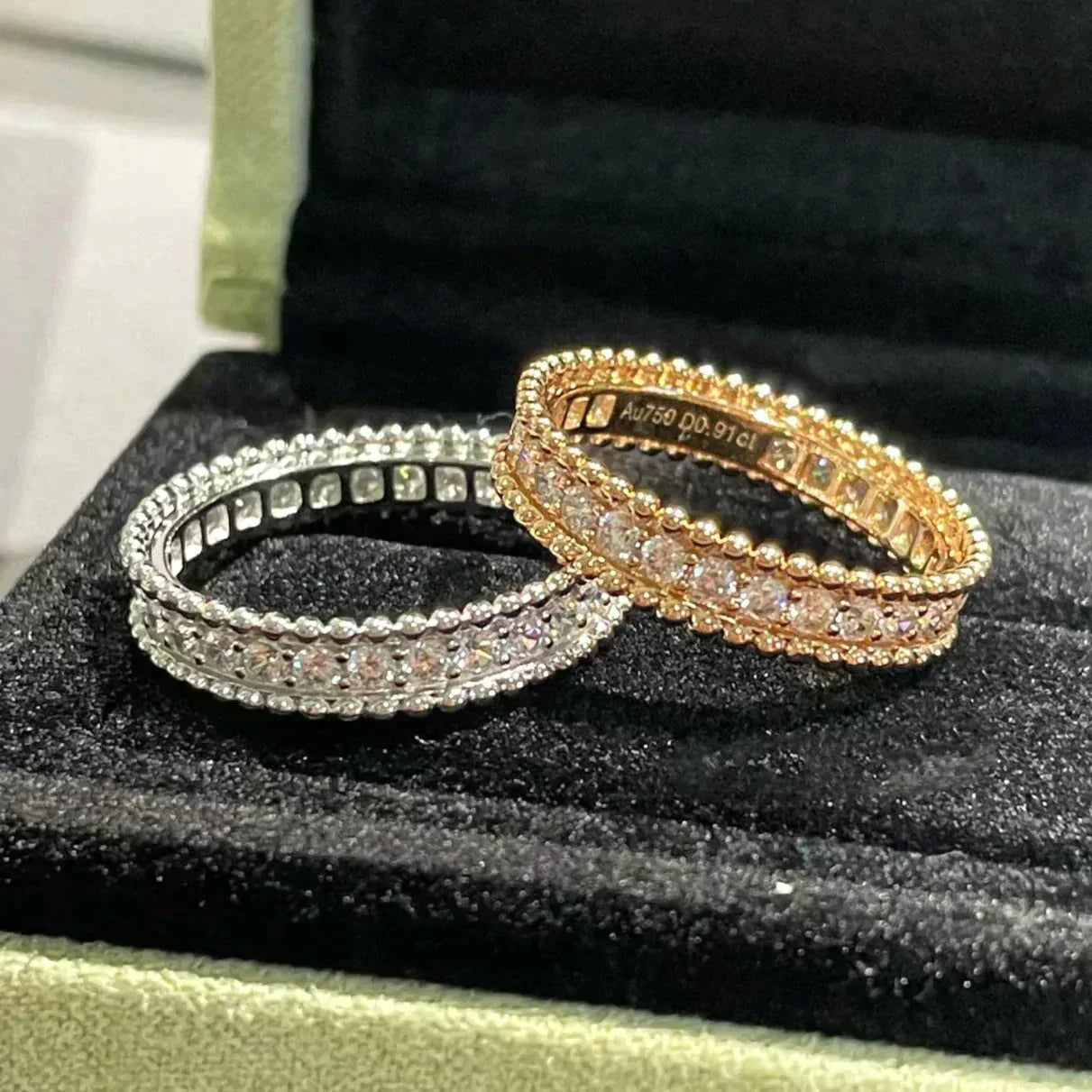 [Crown & Jewelry]PERLEE DIAMOND ROSE GOLD RING