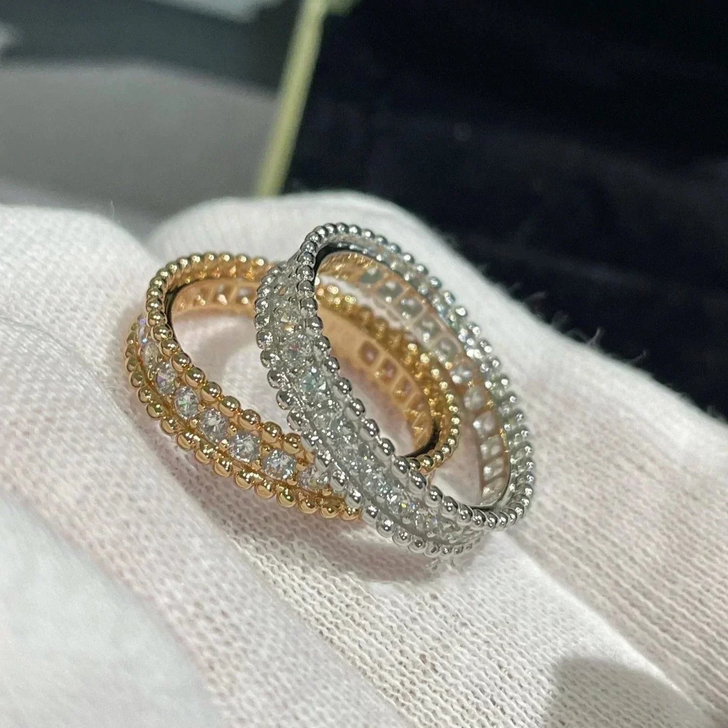 [Crown & Jewelry]PERLEE DIAMOND ROSE GOLD RING