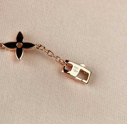 [Crown & Jewelry]STAR AND SUN 7 MOTIFS GOLD BRACELET