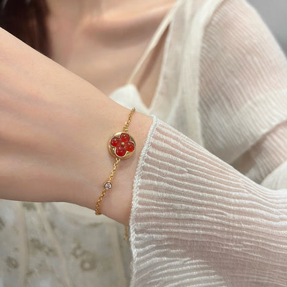 [Crown & Jewelry]SUN PEDANT CARNELIAN BRACELET