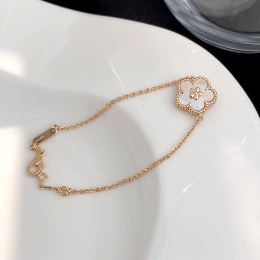 [Crown & Jewelry]LUCKY SPRING ROSE GOLD MOP BRACELET