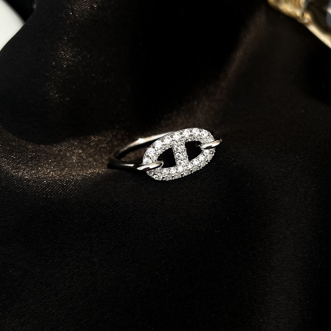 [Crown & Jewelry]RONDE SMALL SILVER DIAMOND RING