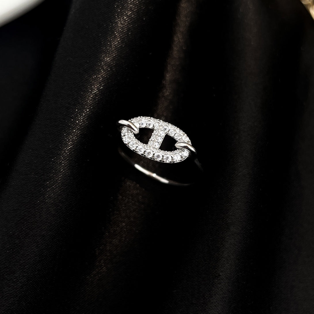 [Crown & Jewelry]RONDE SMALL SILVER DIAMOND RING