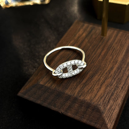 [Crown & Jewelry]RONDE SMALL SILVER DIAMOND RING