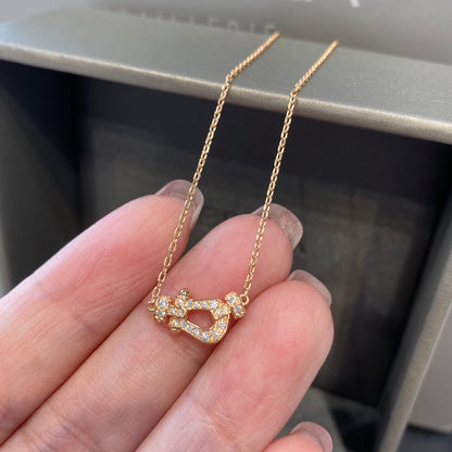 [Crown & Jewelry]FORCE 10 DIAMOND PINK GOLD NECKLACE MINI MODEL