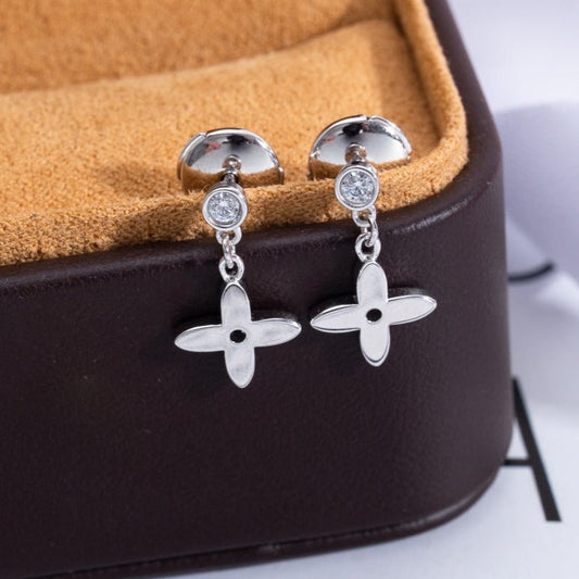 [Crown & Jewelry]VIDYLLE SILVER DIAMOND MINI DROP EARRINGS