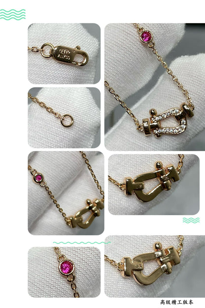 [Crown & Jewelry]FORCE 10 DIAMOND PINK GOLD NECKLACE