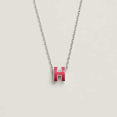 [Crown & Jewelry]H NECKLACE PINK