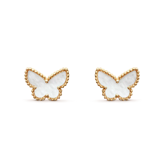 [Crown & Jewelry]SWEET BUTTERFLY MOP EARSTUDS