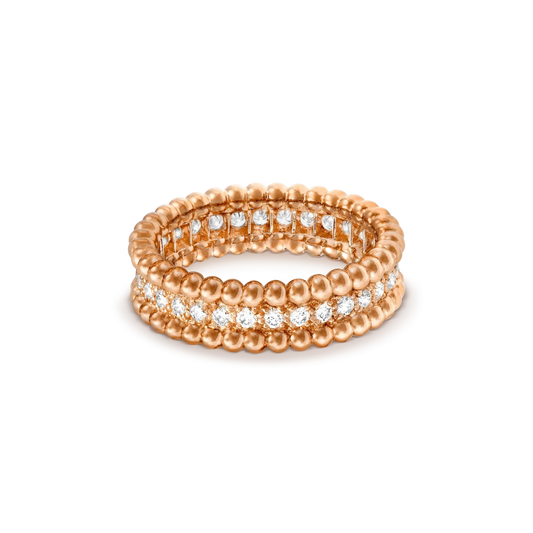 [Crown & Jewelry]PERLEE DIAMOND ROSE GOLD RING